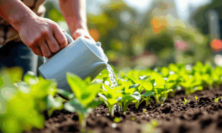 How often should you water your seedlings in late spring?