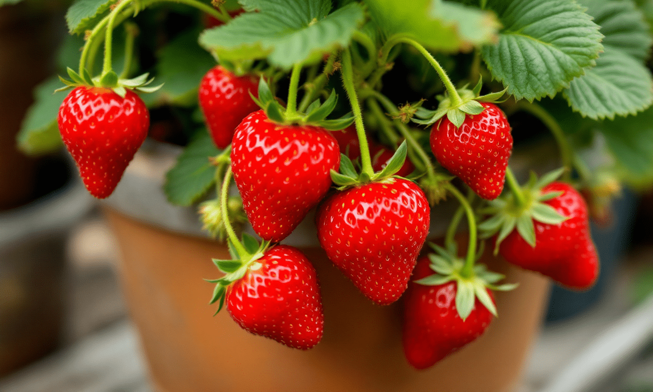 The secret to growing juicy strawberries in containers